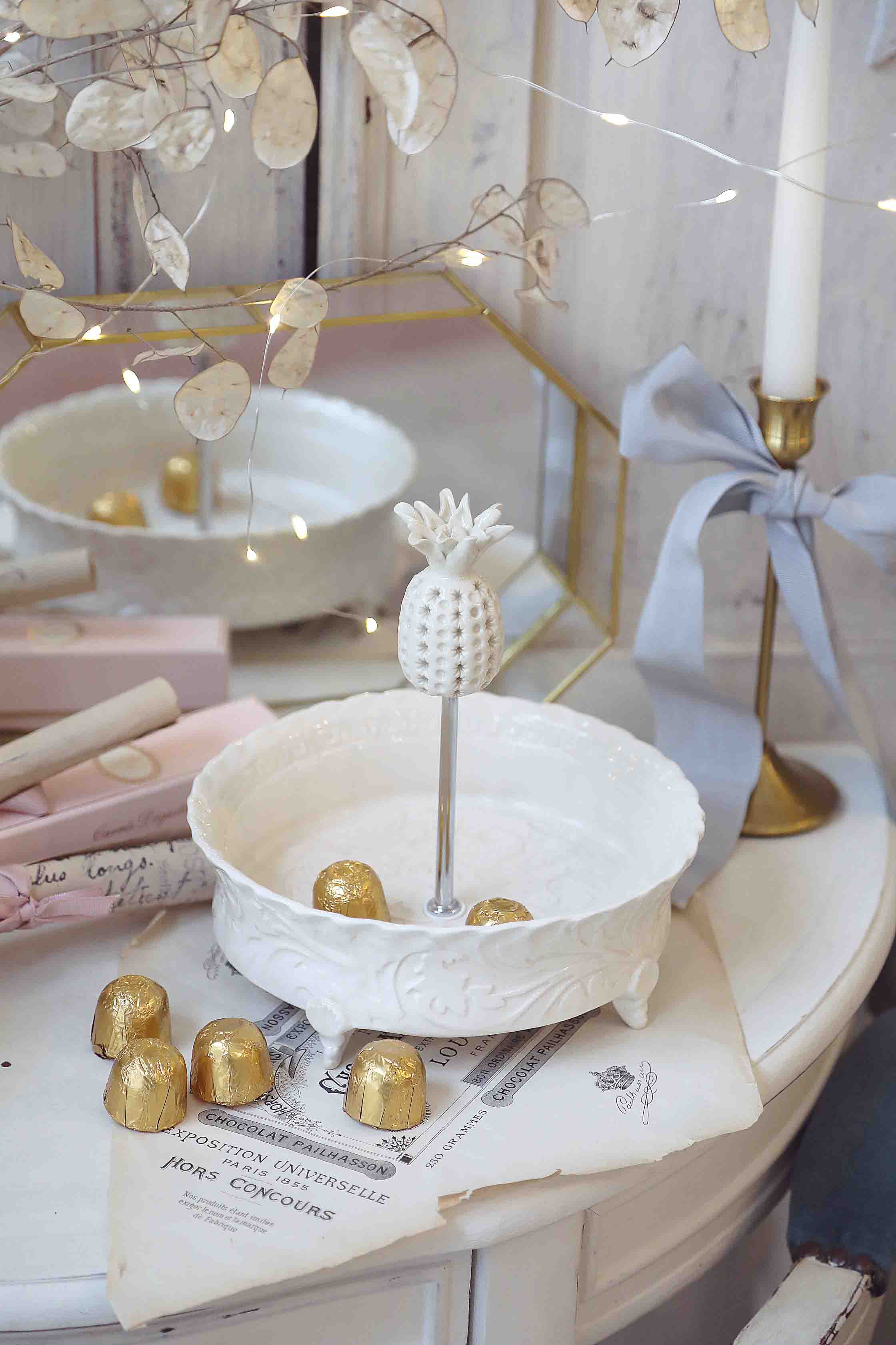 Padėkliukas su rankena Ananasas