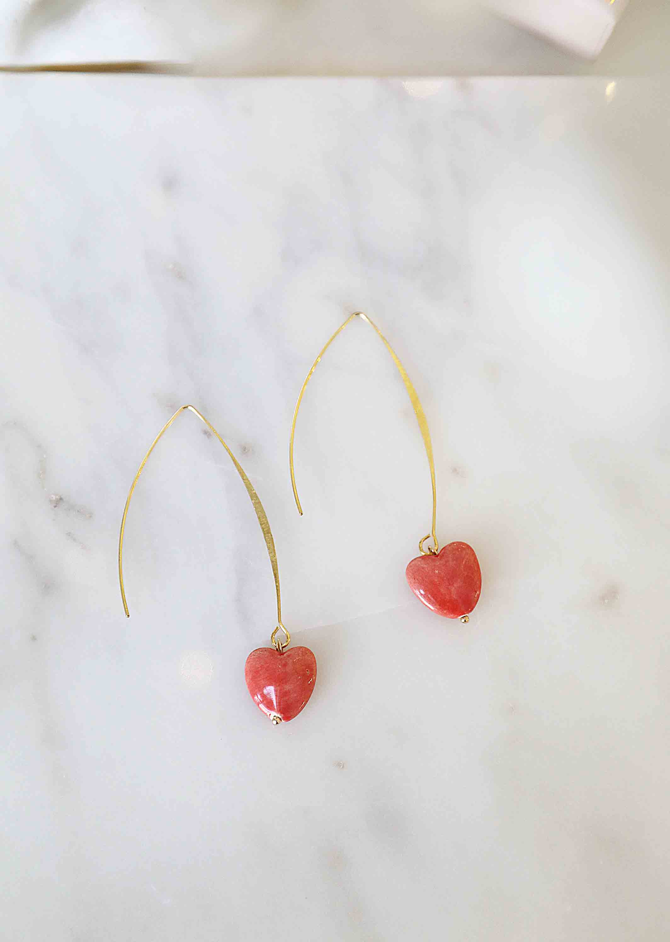 Auskarai midi širdelė